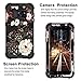 Pandawell Compatible Galaxy S7 Case Floral 3 in 1 Heavy Duty Hybrid Sturdy High Impact Shockproof Protective Cover Case for Samsung Galaxy S7, Flower/Black