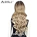 NOBLE EASY 360 Lace Frontal Wigs Natural Wavy Body Wave Long Wigs Wide Lace Free Part Wigs Light Brown Color Wigs for Women(29inches, AT4/12/APKIC)