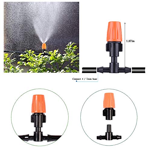 ThreeWay Atomizing Nozzle, Adjustable Garden Irrigation Nozzle, Garden