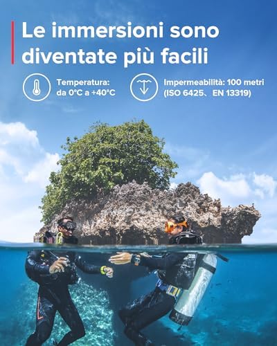 D5 Computer subacqueo, display a colori impermeabile 100m
