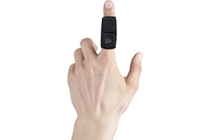 VHOPMORE Finger Splint Finger Sleeves Protectors, Adjustable Trigger Finger Splints Thumb Splint Brace for Finger Support Compression Finger Tape for Arthritis - M