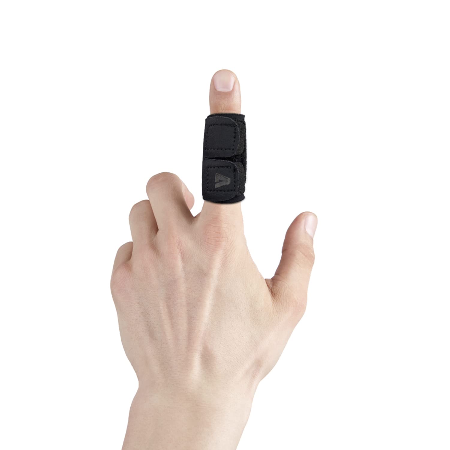 VerteLife Neoprene Finger Splint Thumb Brace Protector Finger Support Comfortable Breathable Finger Tape Finger Guard Relieve Finger Joint Pain - Black/L