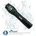 Bon Venu Super Bright Portable CREE LED Tactical Flashlight Zoomable Rainproof Water Resistant Lighting Lamp Torch - Adjustable Focus Rechargeable Battery For Outdoor Camping Hiking Emergency