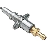 SeaSense Mercury / Mariner, Male Fuel Line Connector with 3/8in Barb, Die Cast Aluminum/Silver
