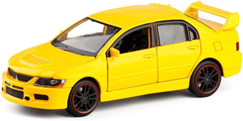 HCBYJ Car Model Kit 1/32 Mitsubishi Lancer EVO IX 9 RHD Diecast Model Car Toys for Kids Gifts