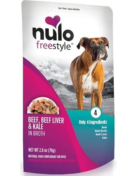 NULO, DOG BEEF BEEF LIVER & KALE POUCH, 2.8 OUNCE