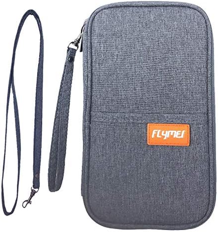 FLYMEI Travel Wallet Passport Holder, Family Passport Holder with Hand & Neck Strap Travel Wallet Organizer RFID Blocking Document Organizer Bag Ticket Holder for Women/Men 1 FLYMEI Travel Wallet Passport Holder, Family Passport Holder with Hand & Neck Strap Travel Wallet Organizer RFID Blocking Document Organizer Bag Ticket Holder for Women/Men