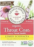 Traditional Medicinals Organic Throat Coat® Lemon Echinacea Tea: 32 TEA Bags