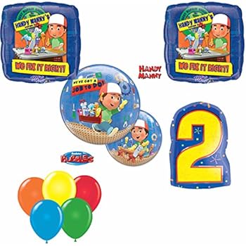 Amazon.com: Handy Manny Birthday Party Supplies Mylar Balloon Super ...
