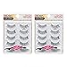 Andrea Natural False Eyelashes Pack #53 with Lash Applicator, 2 Pack