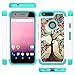 Google Pixel Case,LEEGU [Drop Protection][Shock Absorption] Dual Layer Heavy Duty Protective Silicone Plastic Cover rugged Armor Case for Google Pixel - Love Tree