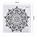 Allywit Mandala Flower Indian Bedroom Wall Decal Art Stickers Mural Home Vinyl Family Black