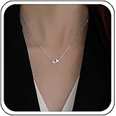 Ximdble Vintage Crystal Butterfly Pendant Necklace Tiny Rhinestone Butterfly Necklace Gold Cz Butterfly Choker Necklace Small Double Rhinestone Choker Necklace for Women