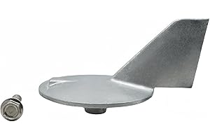 HeuroFosh 6K14537102 Trim Tab Skeg Anode for Yamaha 150-200 HP Outboard Motors 6K1-45371-01 6K1-45371-02 Sierra 18-6121
