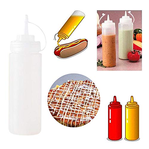 Jumbo 4 PCS 32oz Squeeze Bottle, Condiment Squeeze Bottles,Plastic