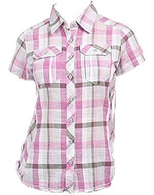 New Columbia Camp Henry Short Sleeve Shirt Medium Plaid