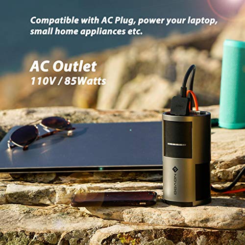 NOVOO Power Bank AC Outlet 85W 81Wh/22500mAh Laptop Portable Charger