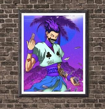 Amazon Com Hunter X Hunter Magic Joker Hisoka Japanese Anime Wall Poster Art Print 8 X 10 Inches No Frame Furniture Decor