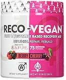 RECO VEGAN - Natural Tart Cherry L-Glutamine Antioxidant Supplement, Post Workout Antioxidants - Daily Metabolism Booster, Joint Pain Relief and Recovery, Berry Cherry, 75 Servings