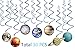 Solar System Hanging Swirl Decorations,Planets/Outer Space Party Supplies Decor Party Stremers Kids Birthday Decorations Ceiling Ornaments(30 PCS)