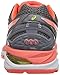 ASICS Women's GT-2000 4 Running Shoe, Charcoal/Flash Coral/Flash Yellow, 9.5 M US