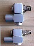 Air hose 1/4 inch 2-way swivel connector - 2pc pack