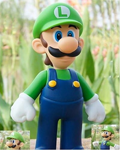 Super Mario Brothers Luigi Vinylfigur 9 Inch Size Vinyl Figure Collection Hand Movable Luigi(about 23cm)