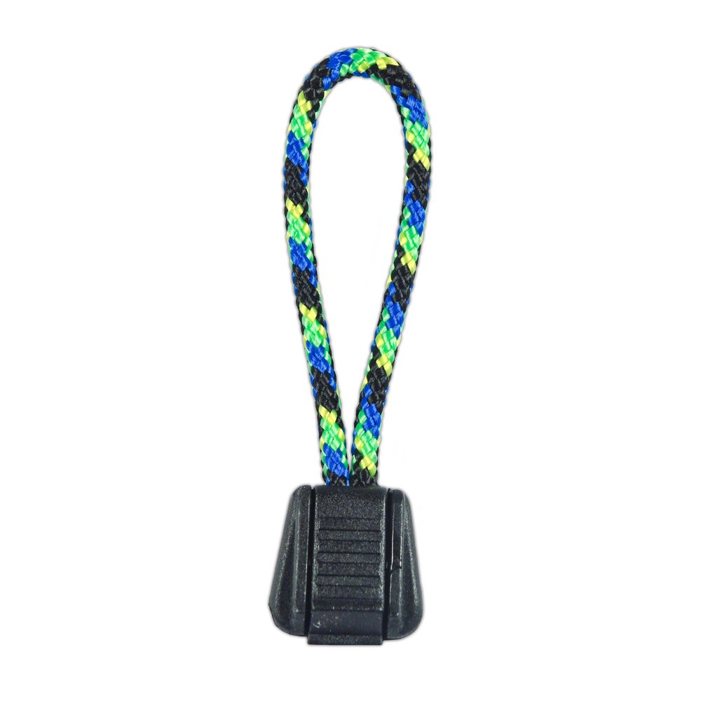 Paracord Planet Zipper Pulls Available in Various Color Combinations – Choose from 5, 10 and 20 Pack Sizes (Aquatica/Black, 5 Pack)