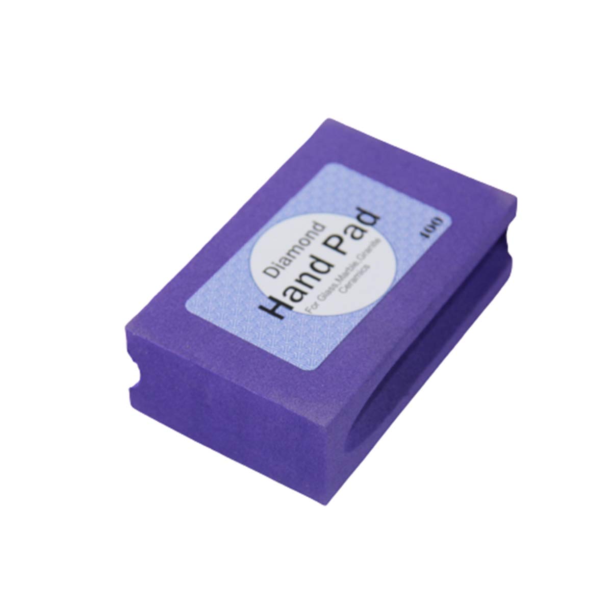 Diamond Hand Pad, 400 Grit Diamond Hand Polishing Pad Electroplated Polishing Pad, Hand-Held Sanding Block, 1 Pcs