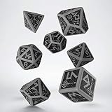 Dwarven Dice Gray/Black (7) Board Game
