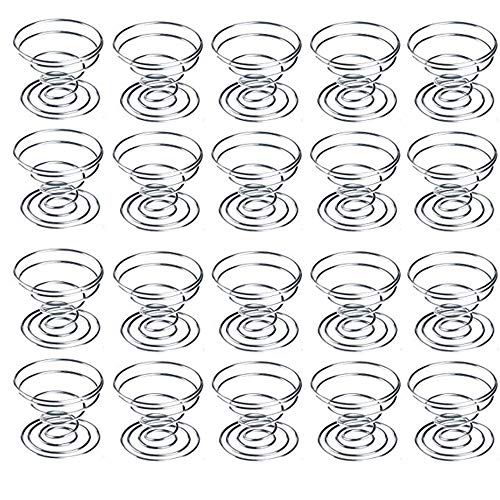 20 Pack Air Plant Stand Container Tillandsia Holder, Fineder Stainless Steel Wire Stand Plant Display Racks – Silver