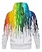 Hgvoetty Unisex 3D Print Galaxy Pullover Sweatshirt Hoodies with Big Pockets