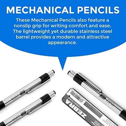 Zebra M301 Stainless Steel Mechanical Pencil Set 0.5mm Point Size