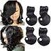 7A Grade 4 Bundles Brazilian Hair Body Wave Short Curly Hair Remy Human Hair Extensions Weave Unprocessed Brazilian Virgin Hair Bundles Double Weft 50g/Bundle Totally 200g (50+/-2g)/pc (8 * 4Pcs)