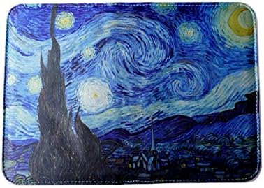Oh My Lady Van Gogh / Claude Monet 's Oil Painting Masterpiece Traveling Passport Case/Cover/Holder – Available in 6 Patterns (Starry Night)