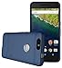 TUDIA Full-Matte ARCH TPU Bumper Protective Case for Huawei Nexus 6P [With cutout for Laser Auto Focus] (Blue)