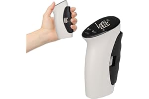 BRRNOO Electronic Grip Strength Tester 198Lbs / 90Kgs, Digital Hand Dynamometer with Backlit LED for Grip Strength Testing and Training, Hand Grip Strength Dynamometer for Sports, School and Home Use