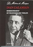 Galamian enseignement et technique du violon (French Edition) by 