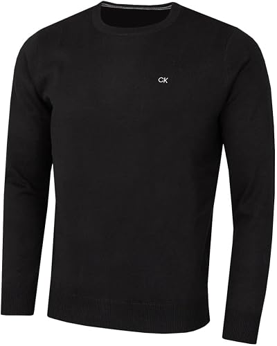 Calvin Klein Mens Crew Neck Sweater Black Large