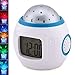 XIECCX Star Sky LED Clock - Night Light Projector Lamp Music Digital Alarm Clock With Backlight Calendar Thermometer for Children Kids Gift