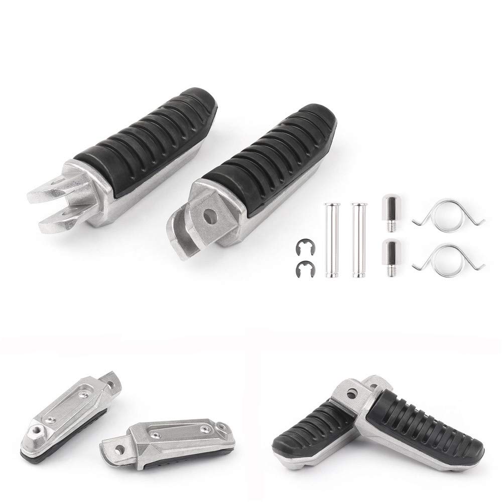 MOMOALA Motorcycle Front Footrests Foot Pegs compatible with Suzuki V-Strom DL 650 GSX 1250 1300 600 UK