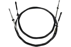 DOYT Outboard Engine Remote Control Throttle Shift Cable ASSEMBLY 173115 15FT （4M） For BRP EVINRUDE JOHNSON OMC Universal Type 2PCS