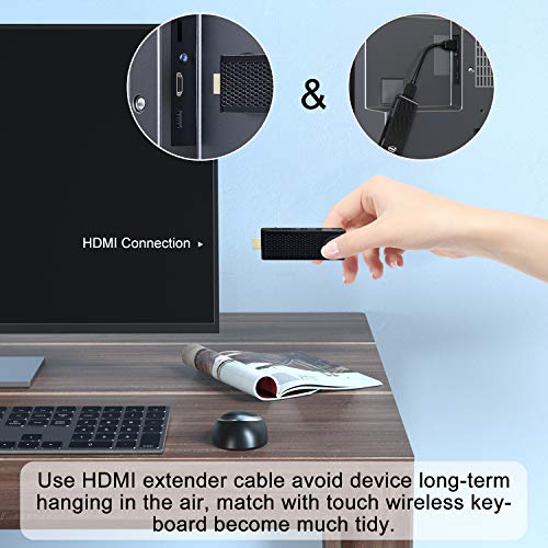 Fanless Mini PC,T6 Intel Atom Z8350 Windows 10 Pro Computer Stick 4GB DDR 64GB eMMC Support 4K HD,2.4G/5G WiFi,BT 4.2
