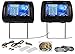 Rockville RTSVD961-BK 9” Black Touchscreen Dual DVD/HDMI Car Headrest Monitors