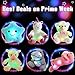 WEWILL Creative Night Light LED Stuffed Animals Lovely Dog Glow Plush Toys Gifts for Kids 18-Inch (Pink)