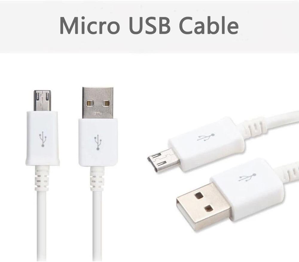 Extra Long 3 Metre Replacement White Micro USB Charging Data Sync Cable For Amazon Kindle Prior to 2021 & Kobo Branded E-Book Readers - Image 3