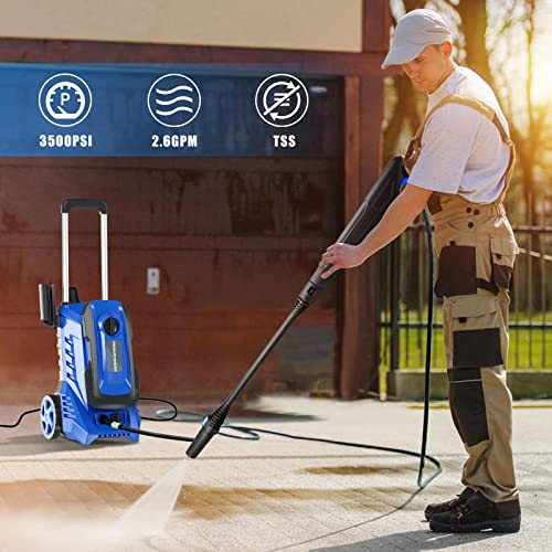 Power Washers Electric Powered 3500 PSI 2.6 GPM High Pressure Washer