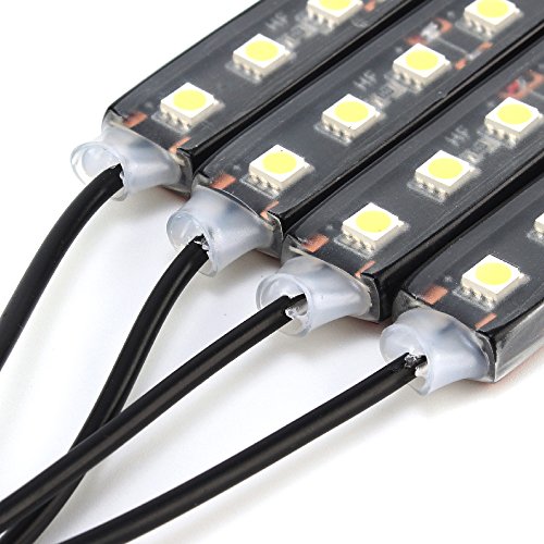 Car LED Strip Light 4pcs 36 LED DC 12V Multicolor Music Car Interior Light LED Under Dash Lighting Kit with Sound Active Function and Wireless Remote Control (Ice Blue)