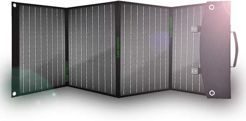 GRAYBULL 120W Portable Solar Panel Compatible with Jackery Explorer 160/240/500 and GZ yeti Solar Powered Power Station,Foldable Solar Charger with USB Outputs for Phones