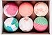 BestBombsEver - Bath Bombs Set of 6 Large 4.41 oz Bath Balls - Homemade Multicolored Bath Fizzies - EU Made - Ultra Lush Bath Bombs - Bath Bomb Kit - Mothers Day Gifts - Bath Basket - Bonus Ebook